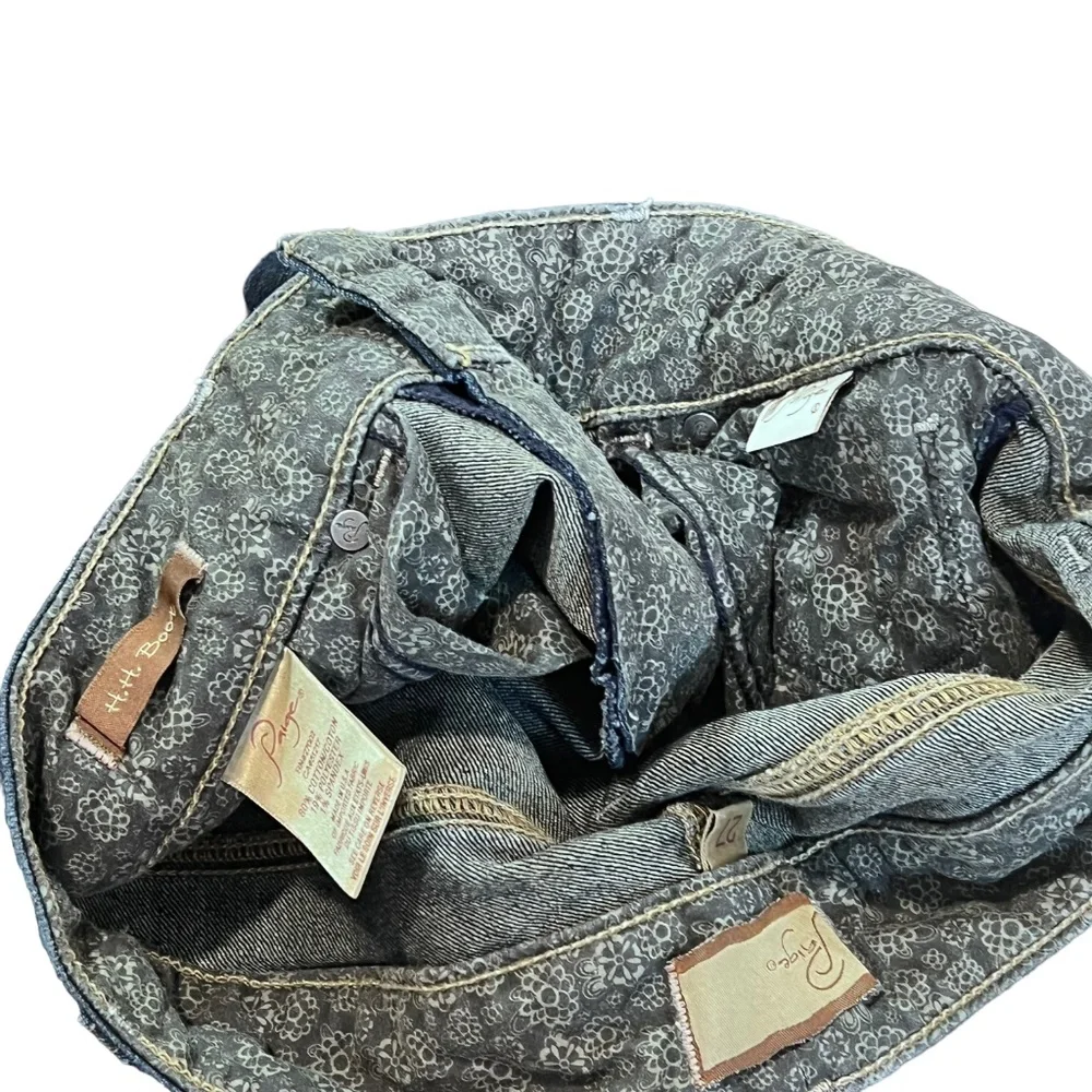 Paige H H Boot Bootcut Dark Wash Jeans - Picture 9 of 14